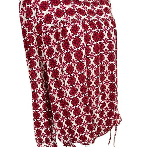 LOFT floral long sleeved blouse with bottom ties, size S - Picture 7 of 8